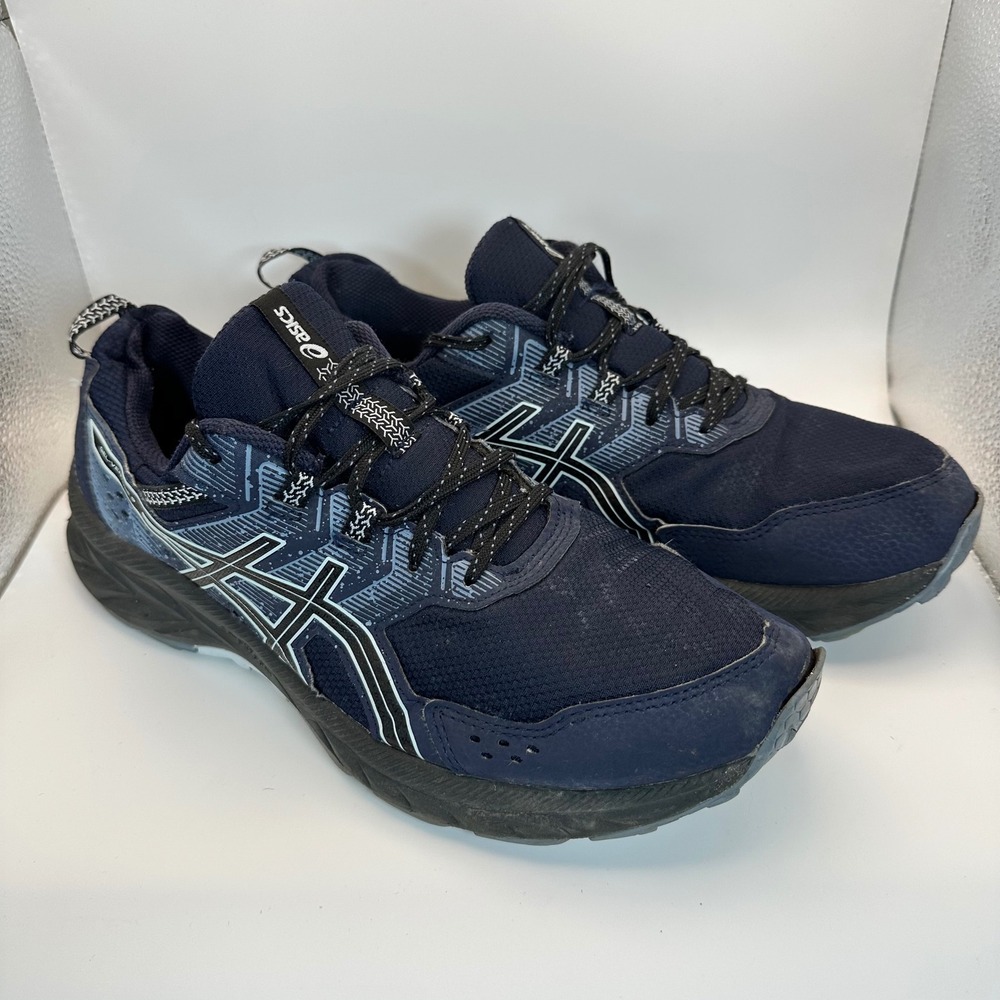 ASICS Gel-Venture 9 Running Shoes Men 10.5 Blue Trail Outdoors Athletic Sneakers